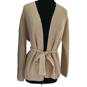 Pink Lily Cream Tan Knit Sweater size small